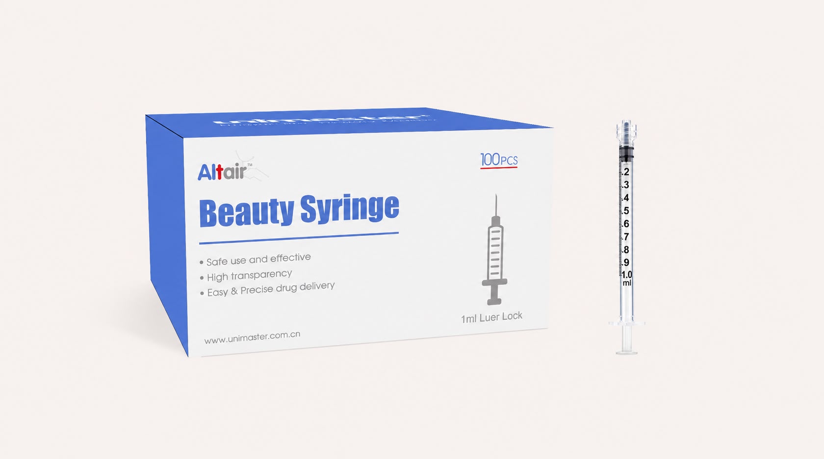 Unimaster Altair Beauty Syringe PP 1ml