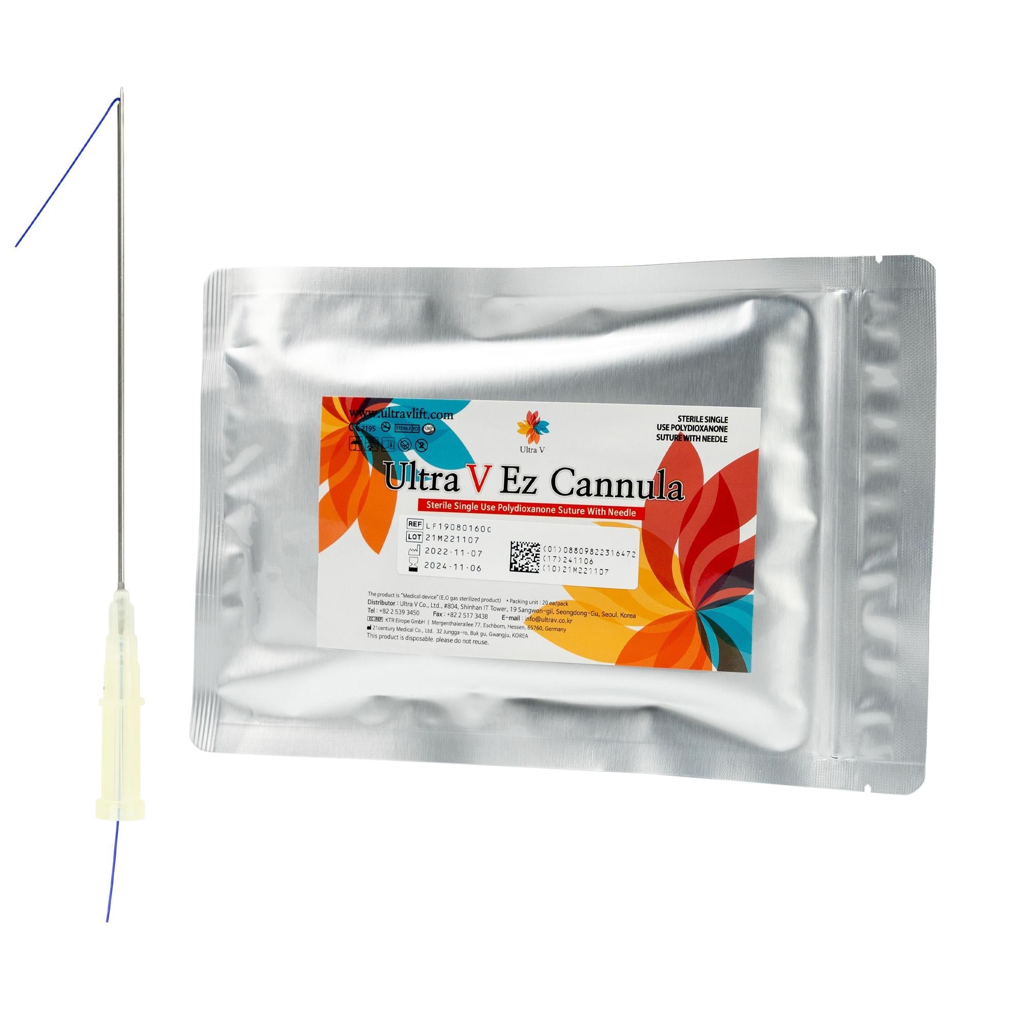 Ez Cannula 19G 80/160 mm Cog in VE a' 4 Stück